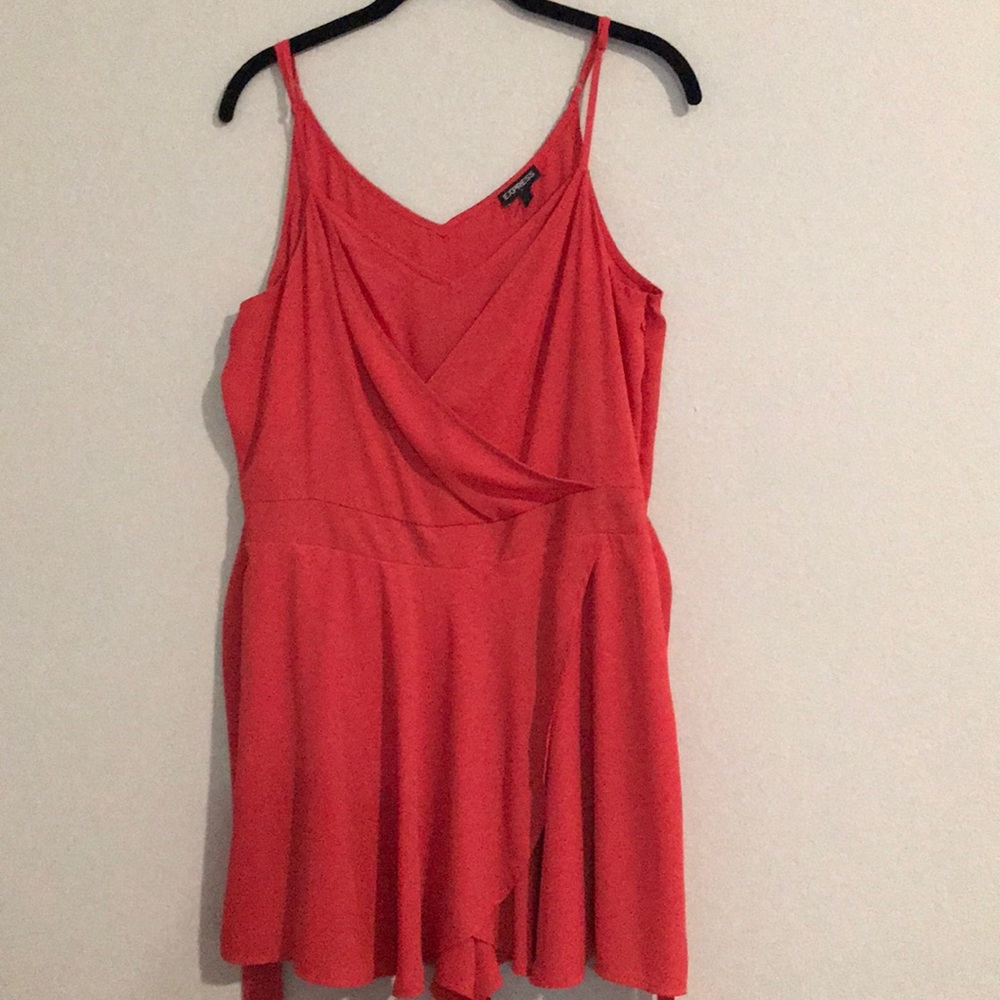 Express Coral Romper